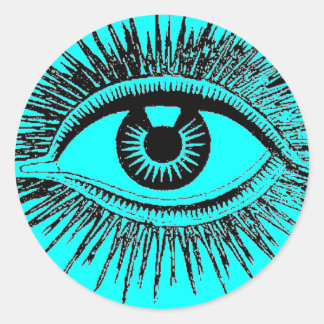 Mystic Eye ziet alle IC Ronde Sticker