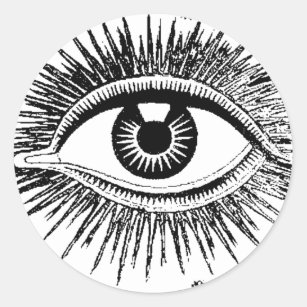 Mystic Eye ziet alle ICU's Ronde Sticker