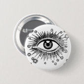 Mystic Eye ziet alles Ronde Button 5,7 Cm (Voorkant /achterkant)