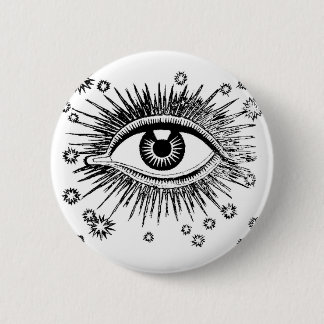 Mystic Eye ziet alles Ronde Button 5,7 Cm