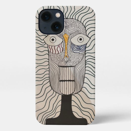 Mystic Face Design - Artistieke iPhone Hoesje iPhone 13 Hoesje (Achterkant)