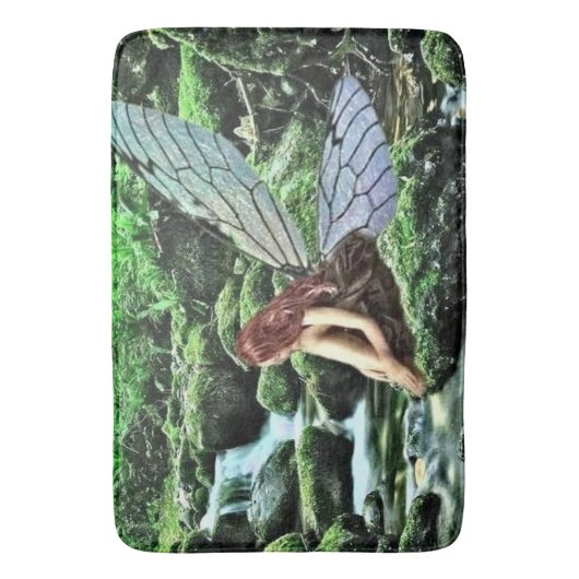 Mystic Fairy Forest Large Bath Mat (Voorkant Verticaal)