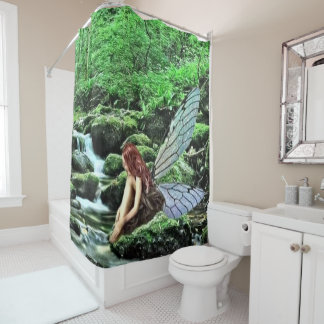 Mystic Fairy Forest Shower Curtain Douchegordijn