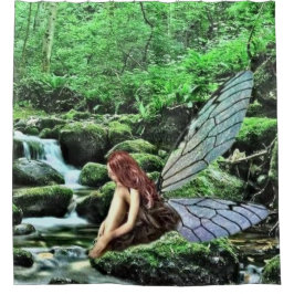 Mystic Fairy Forest Shower Curtain Douchegordijn