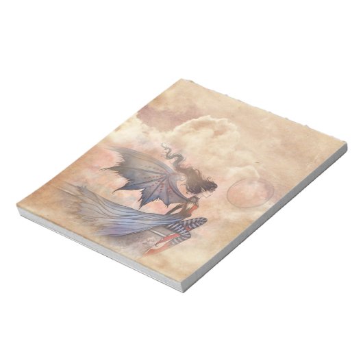Mystic Fairy Vampire in Clouds Notitieblok (Linkerzijde)