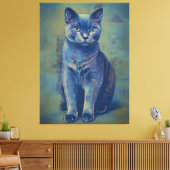 Mystic Feline Canvas Afdruk (Insitu (Woonkamer))