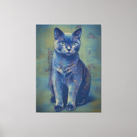 Mystic Feline Canvas Afdruk (Voorkant)
