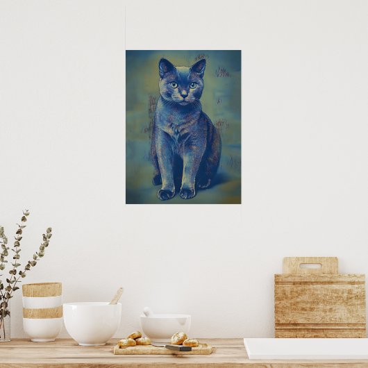 Mystic Feline Poster (Keuken)