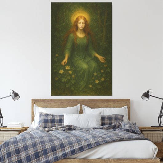 Mystic Fine Art Collection – Sacred Light Portrait Canvas Afdruk (Insitu (Slaapkamer))