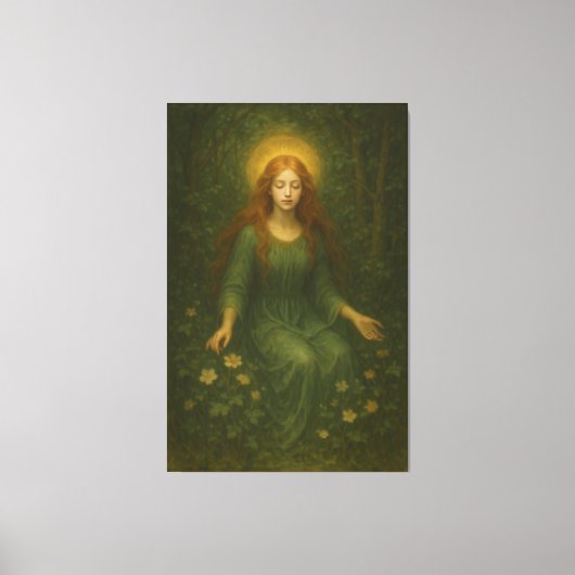 Mystic Fine Art Collection – Sacred Light Portrait Canvas Afdruk (Voorkant)