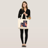 Mystic Flames Grote Tote Bag (Voorkant (model))