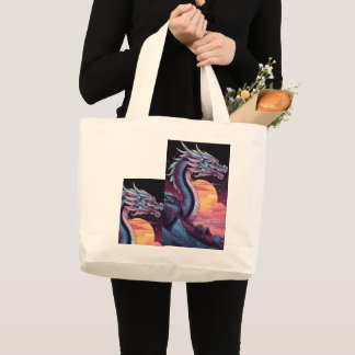 Mystic Flames Grote Tote Bag