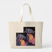 Mystic Flames Grote Tote Bag (Achterkant)