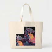Mystic Flames Grote Tote Bag (Voorkant)