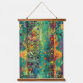 Mystic Flow – Psychedelische Abstracte energie kun Hangend Wandkleed (Voorkant)