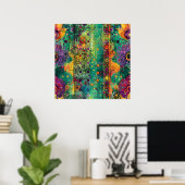Mystic Flow – Psychedelische Abstracte energie kun Poster (Thuiskantoor)