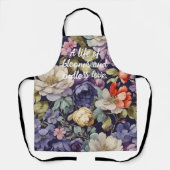 Mystic Flowers Custom Retirement Gifts voor Haar M Schort (Voorkant)