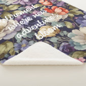 Mystic Flowers Custom Retirement Gifts voor Haar M Sherpa Deken (3/4)