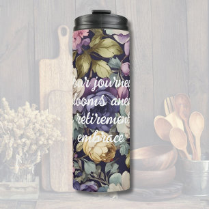 Mystic Flowers Custom Retirement Gifts voor Haar M Thermosbeker