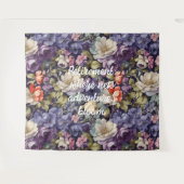 Mystic Flowers Custom Retirement Gifts voor Haar M Wandkleed (Voorkant (horizontaal))