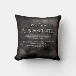 Mystic Fog Black Witch's Abundance Spell Kussen