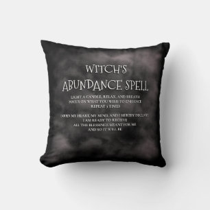 Mystic Fog Black Witch's Abundance Spell Kussen