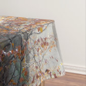 Mystic Foggy Forest in het najaar Tafelkleed (Voorbeeld)