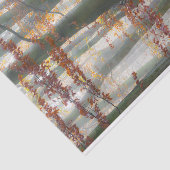 Mystic Foggy Forest in het najaar Tissuepapier (Detail)