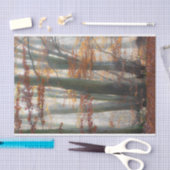 Mystic Foggy Forest in het najaar Tissuepapier (Craft)