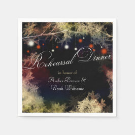 Mystic Forest Boho Wedding Rehearsal Dinner Servetten