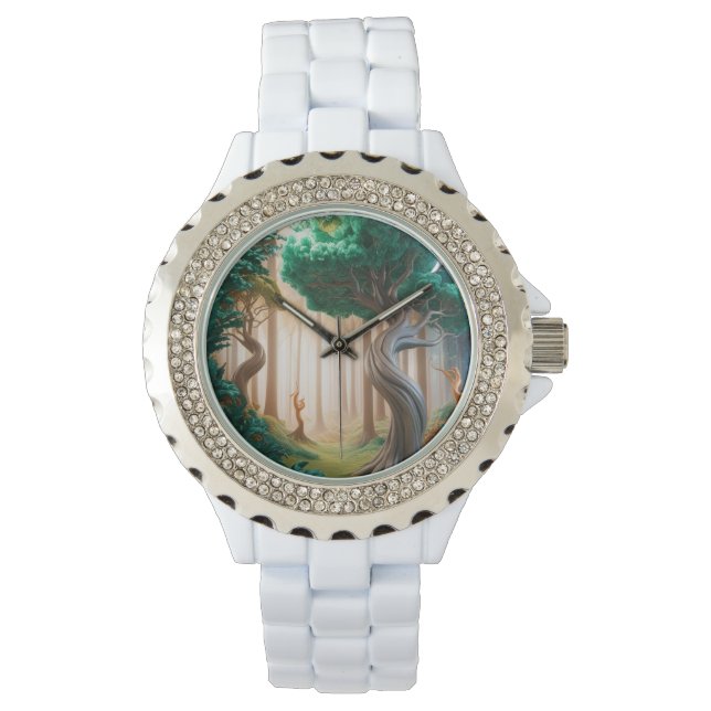 Mystic Forest Dance - Artistieke eWatch voor vrouw Horloge (Voorkant)