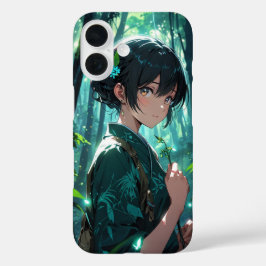 Mystic Forest Guardian iPhone 16 Hoesje