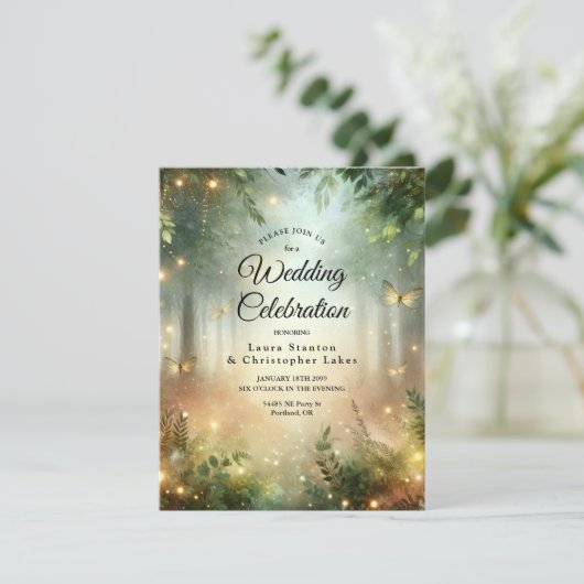 Mystic Forest Meadow Magic Kaart (Staand voorkant)