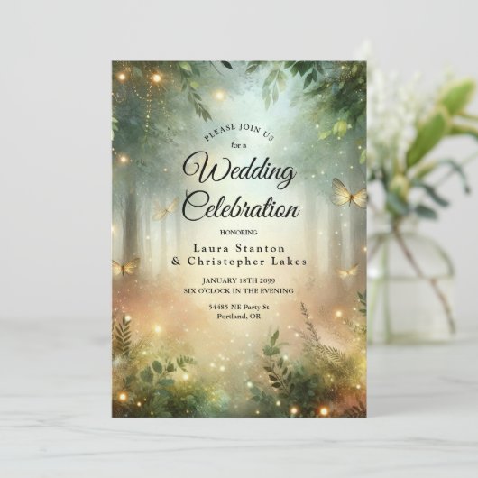 Mystic Forest Meadow Magic Kaart (Staand voorkant)