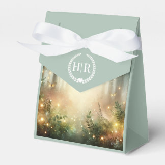 Mystic Forest Meadow Magic Monogram Trouw Bedankdoosjes