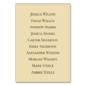 Mystic Forest Meadow Magic Seating Chart Kaart (Achterkant)
