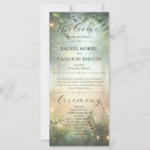 Mystic Forest Meadow Magic Wedding Program (Voorkant)