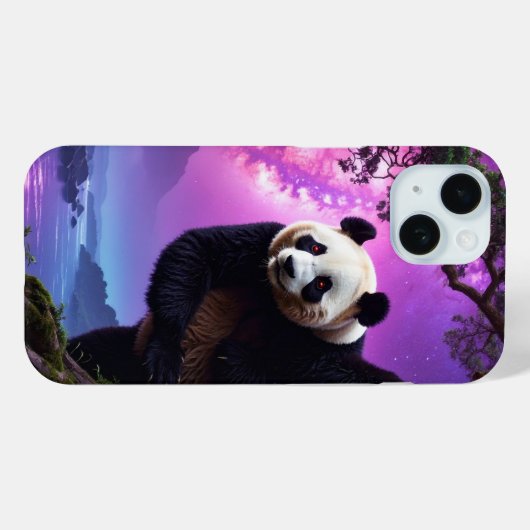 Mystic Forest Panda Case-Mate iPhone Case (Achterkant (horizontaal))