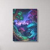 Mystic Forest Realm Canvas Afdruk (Voorkant)