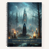 Mystic Forest Rituals - Aangepaste Heksenjournaal Notitieboek (Voorkant)