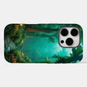 Mystic Forest Sunrise iPhone Uniek Hoesje (Achterkant (horizontaal))