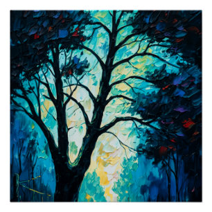 Mystic Forest Tree Perfect Poster