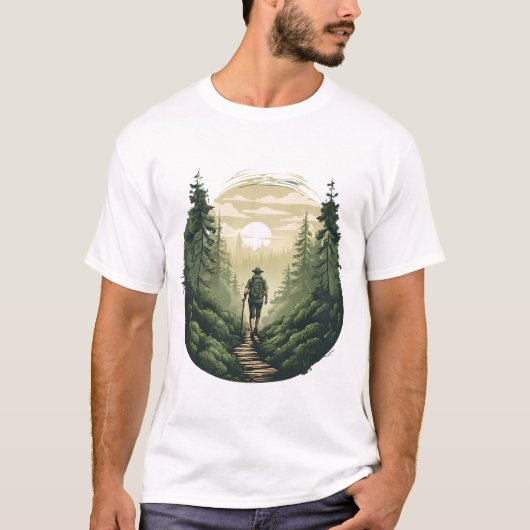 Mystic Forest Trek - Bos Trailblazing T-shirt (Voorkant)