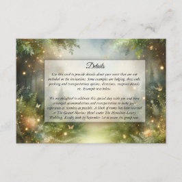 Mystic Forrest Meadow Magic Informatiekaartje