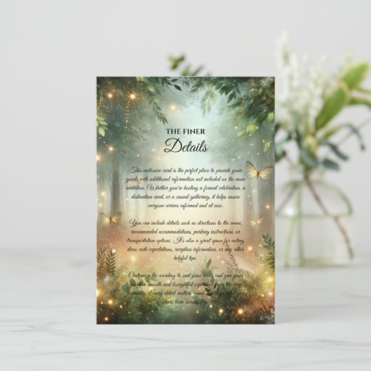 Mystic Forrest Meadow Magic Kaart (Staand voorkant)