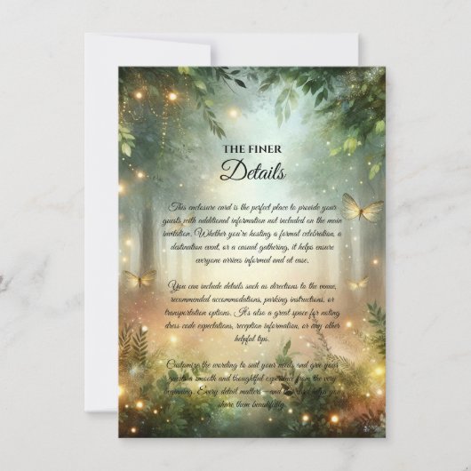 Mystic Forrest Meadow Magic Kaart (Voorkant)