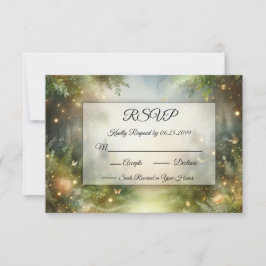 Mystic Forrest Meadow Magic RSVP Kaartje