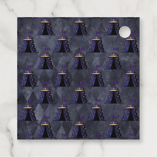 Mystic Fortune Teller Circus Party Bedankjes Labels (Achterkant)