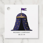 Mystic Fortune Teller Circus Party Bedankjes Labels (Voorkant)