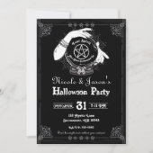 Mystic Fortune Teller Mystiek Halloween feest Kaart (Voorkant)